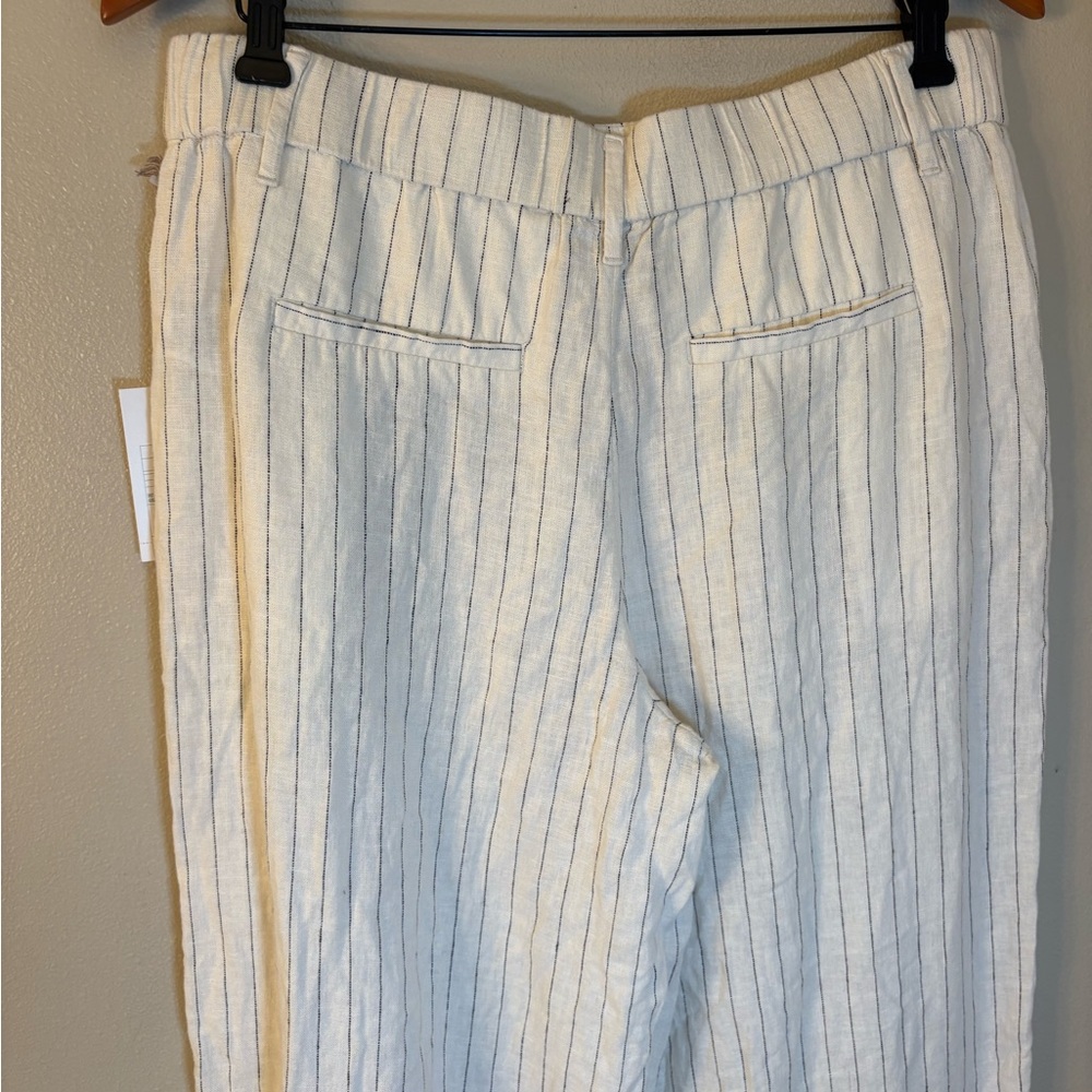 A New Day Linen Blend Wide Leg Pants Lightweight High Rise Summer Trousers - Picture 7 of 9